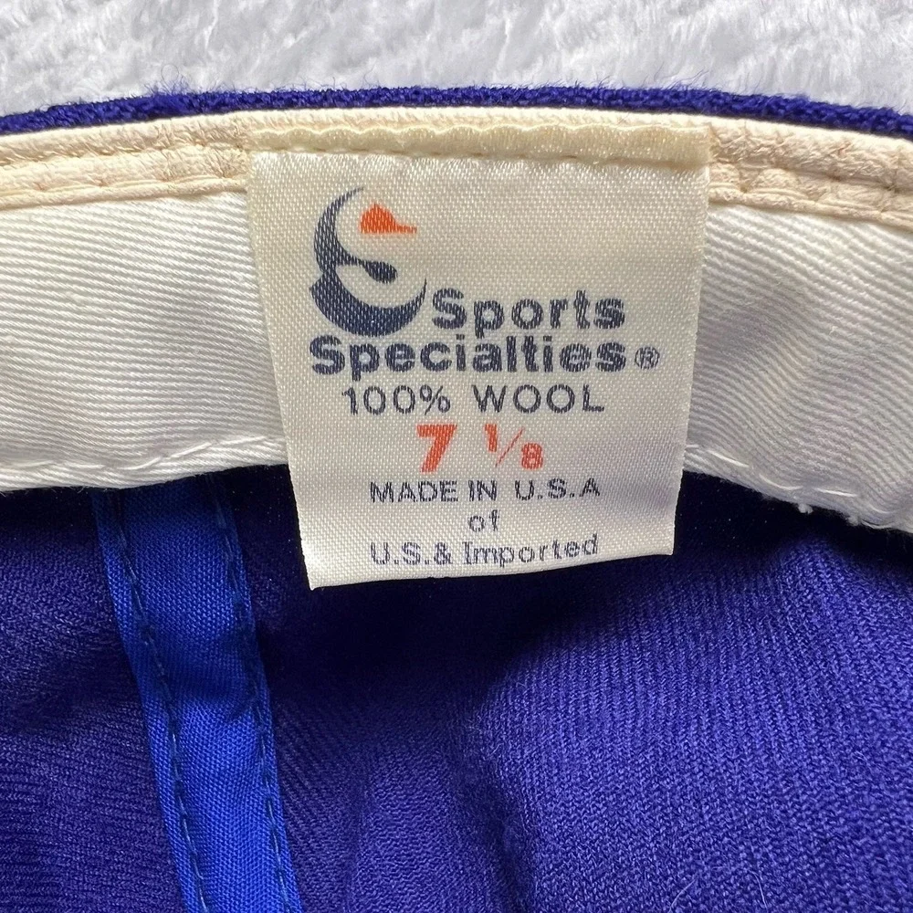 Vintage Warriors Sports Specialties Script Hat 7 1/8 Wool NBA USA